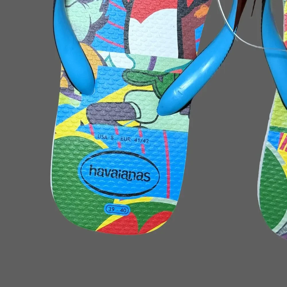 Havaianas Disney Mickey Pluto Flip Flops Mens 8 NWT